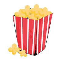 Trendy Popcorn Concepts vector