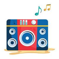 Trendy Music Speaker vector