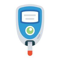 Trendy Glucose Meter vector