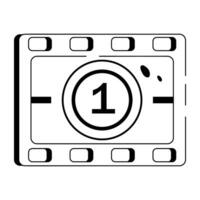 Trendy Movie Countdown vector