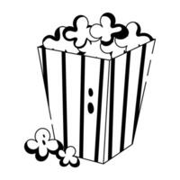 Trendy Popcorn Concepts vector