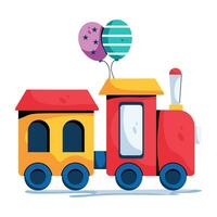 Trendy Carnival Train vector