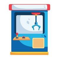 Trendy Claw Machine vector