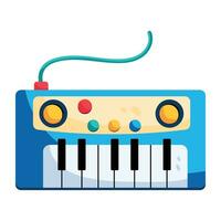 Trendy Synthesizer Piano vector