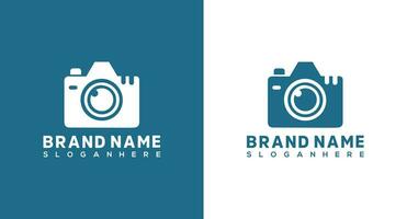 Camera logo design template. Camera icon vector. Photography logo design. vector