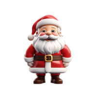 3d santa claus personagem ,ai generativo png