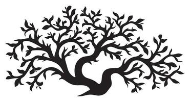 Abstract vibrant tree logo design, root vector, Tree logo, tree of life icon on white background, wall decor, wall art vector