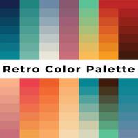 retro Clásico color paleta, colores, color paleta, Clásico color, vector