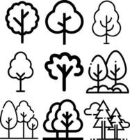 tree icon design for templates vector