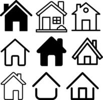 house icon design for templates. vector