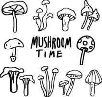 hand drawn mushroom icon for templates. vector