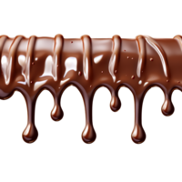 realista gotejamento chocolate textura - generativo ai png