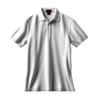 White Polo Shirt Isolated - Generative AI png