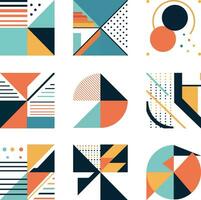 Vibrant Geometric Abstract Pattern vector