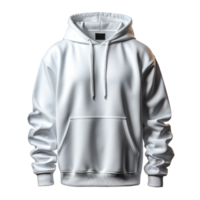 White Premium Hoodie Isolated - Generative AI png