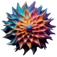 Abstract Iridescent Abstract Shape AI Generative png