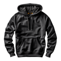 Black Hoodie Isolated - Generative AI png