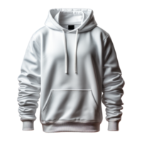 White Premium Hoodie Isolated - Generative AI png