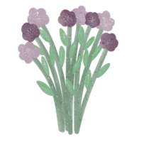 mignonne violet fleurs png