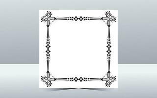 vector page border design floral rectangle frame