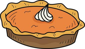 Pumpkin Pie Stickers Illustration for web app, infographic etc vector