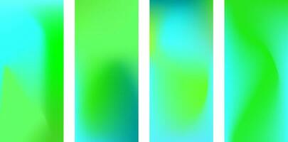 Neon blurred wave.Gradient design with green, mint blue colors.Vector abstract bright green gradient mesh. vector