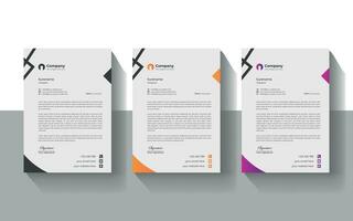 Creative Professional Modern Simple Unique Corporate Minimalist New Elegant Vector illustrator and Clean Letterhead Design Print Template.