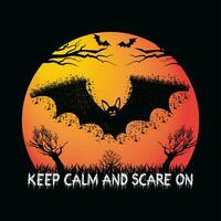 Keep calm and scare on vector