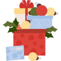 Navidad regalos y pelotas png