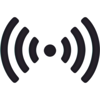 Wireless and wifi icon. AI Generative png