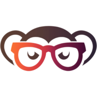 Monkey logo design. AI Generative png