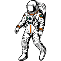 astronauta vestir traje espacial. ai generativo png