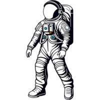 Astronaut wear spacesuit. AI Generative png