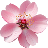 Realistic sakura cherry blossom. AI Generative png