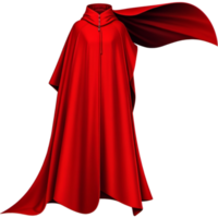 red cotton cloak. AI Generative png