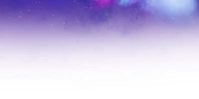 stellato notte cielo con colorato nebulosa png