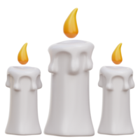 Candle 3D Icon Illustrations png