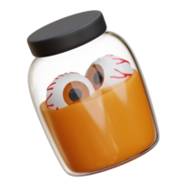 œil bouteille 3d icône des illustrations png