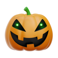 Víspera de Todos los Santos calabaza 3d icono ilustraciones png