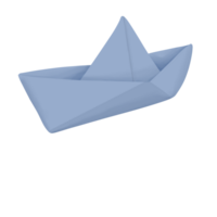 ilustração do barco de papel png