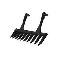 Dozer Rake Attachments Vector Art