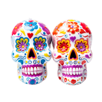 day of the dead Skull Ai Generative png