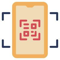 QR Code icon Illustration, for web, app, infographic, etc vector