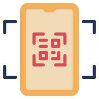 QR Code icon Illustration, for web, app, infographic, etc vector