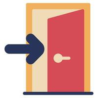 Entry Door icon Illustration, for web, app, infographic, etc vector