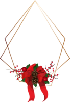 Christmas geometric frame. png