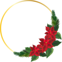 Christmas frame on transparent background. png