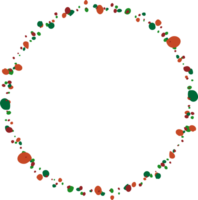 Noël couronne illustration sur transparent Contexte. png