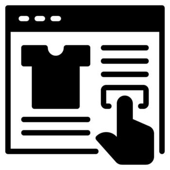 Online Order icon Illustration, for web, app, infographic, etc vector