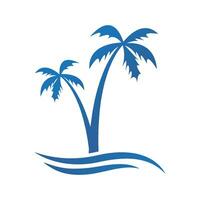 palm tree icon graphic vector design illustration